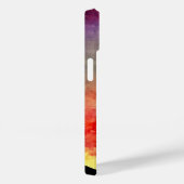 Coques Case-Mate iPhone Aquarelle Sunset Mountains Monogramme (Verso / Droite)