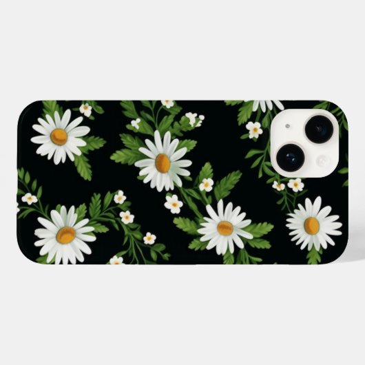 Coques Case-Mate iPhone Aquarelle sur noir (Verso (horizontal))