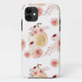 Coques Case-Mate iPhone Aquarelle tendance Citrouille et fleurs | Automne (Dos)