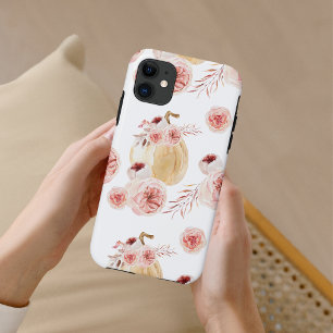 Case-Mate iPhone Case Aquarelle tendance Citrouille et fleurs   Automne