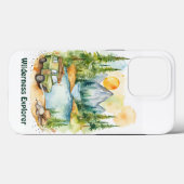 Coques Case-Mate iPhone Aquarelle Thème de la nature - Explorateur de la n (Verso (horizontal))