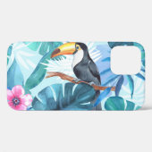 Coques Case-Mate iPhone Aquarelle Toucans : Tropical Seamless (Verso (horizontal))