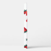 Coques Case-Mate iPhone Aquarelle transparente motif avec fraises (Verso / Droite)