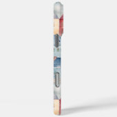 Coques Case-Mate iPhone Aquarelle transparente motif avec maisons (Verso / Droite)