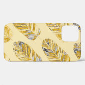 Coques Case-Mate iPhone Aquarelle Tropical Feuille moderne Motif (Verso (horizontal))