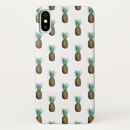 Coques Case-Mate iPhone Aquarelle tropicale à ananas (Dos)