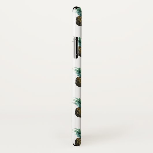 Coques Case-Mate iPhone Aquarelle tropicale à ananas (Dos/Droite)