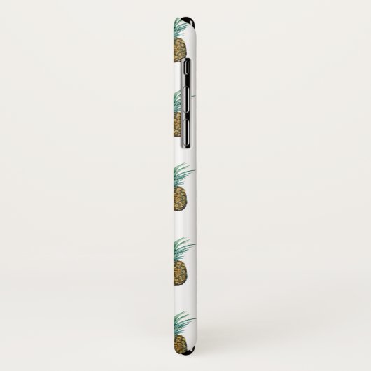 Coques Case-Mate iPhone Aquarelle tropicale à ananas (Dos/Gauche)