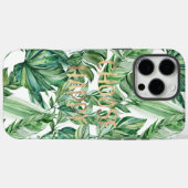 Coques Case-Mate iPhone Aquarelle tropicale Feuilles verts (Verso (horizontal))