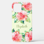 Coques Case-Mate iPhone Aquarelle tropicale fleurs florales (Verso)