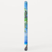 Coques Case-Mate iPhone Aquarelle Tropicale Island Beach Palm Voilier (Dos/Droite)