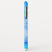 Coques Case-Mate iPhone Aquarelle Tropicale Island Beach Palm Voilier (Dos/Gauche)