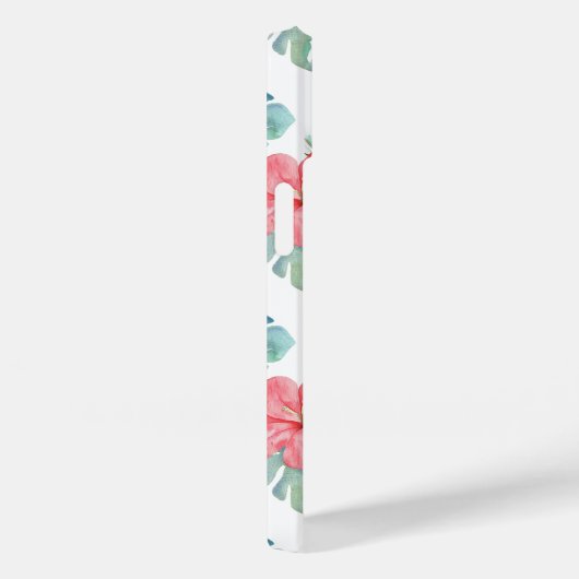Coques Case-Mate iPhone Aquarelle tropicale rose (Verso / Droite)