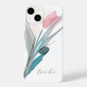 Coque Pour iPhone 14 Aquarelle Tulip moderne