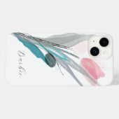 Coques Case-Mate iPhone Aquarelle Tulip moderne (Verso (horizontal))
