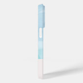 Coques Case-Mate iPhone Aquarelle Turquoise bleu moderne (Verso / Droite)