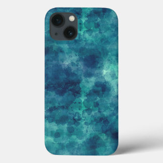 Case-Mate iPhone Case Aquarelle Turquoise bleue Abstraction