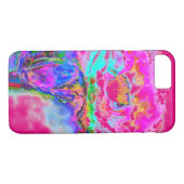 Coques Case-Mate iPhone aquarelle turquoise rose Abstraite (Dos (Horizontal))
