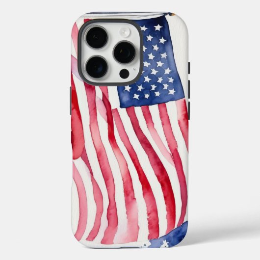 Coques Case-Mate iPhone Aquarelle US (Verso)