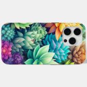 Coques Case-Mate iPhone Aquarelle Verdure Succulents Collage (Verso (horizontal))