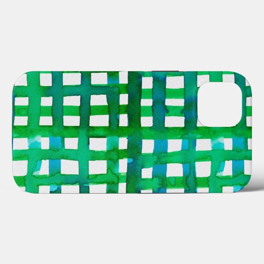 Coques Case-Mate iPhone Aquarelle - vert (Verso (horizontal))