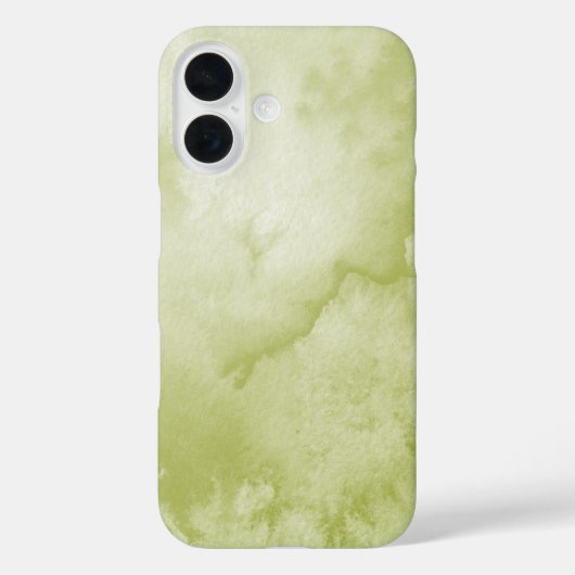 Coques Case-Mate iPhone Aquarelle verte (Verso)