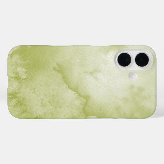 Coques Case-Mate iPhone Aquarelle verte (Verso (horizontal))