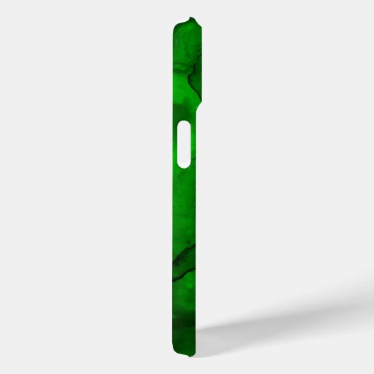 Coques Case-Mate iPhone Aquarelle verte (Verso / Droite)
