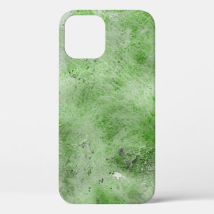 Case-Mate iPhone Case Aquarelle verte et textures papier encre sur blanc