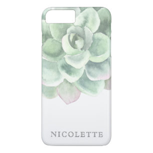 Case-Mate iPhone Case Aquarelle verte tendance de Sage Succulent
