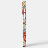 Coques Case-Mate iPhone Aquarelle vintage Fuchsia Blooms (Verso / Gauche)