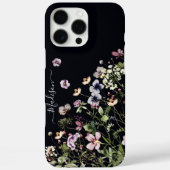 Coques Case-Mate iPhone Aquarelle violet Fleurs sauvages (Verso)