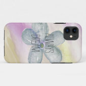 Coques Case-Mate iPhone Aquarelle violet or Dream Flower (Dos (Horizontal))