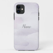 Coques Case-Mate iPhone Aquarelle violette claire (Dos)