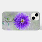 Coques Case-Mate iPhone Aquarelle violette Dahlia (Verso (horizontal))
