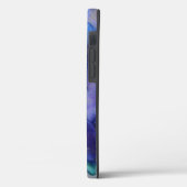 Coques Case-Mate iPhone Aquarelle violette et bleu Galaxy (Verso / Gauche)