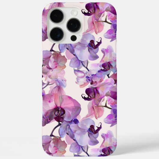 Coques Case-Mate iPhone Aquarelle violette orchidée (Verso)