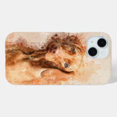 Coques Case-Mate iPhone Aquarelle Vizsla (Verso (horizontal))