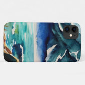 Coques Case-Mate iPhone Aquarelle vue mer (Dos (Horizontal))