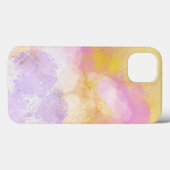 Coques Case-Mate iPhone Aquarelles Abstraites - Arrière - plan orange (Verso (horizontal))