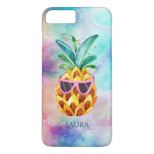Etui iPhone Case-Mate Aquarelles colorées à l'ananas mignonne Arrière - 