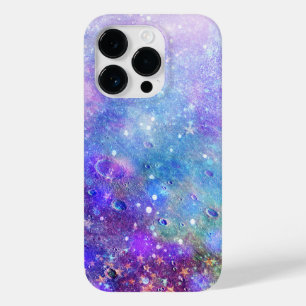 Coque Pour iPhone 14 Pro Aquarelles colorées de l'espace profond