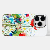 Coques Case-Mate iPhone Aquarelles modernes Red Poppy's & Spring Flowers (Verso (horizontal))