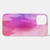 Coques Case-Mate iPhone Aquarelles Rose et Violet (Verso (horizontal))