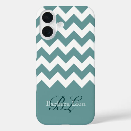 Coques Case-Mate iPhone aquarius chevron blanc sur bleu (Verso)