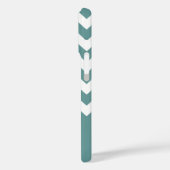 Coques Case-Mate iPhone aquarius chevron blanc sur bleu (Verso / Gauche)