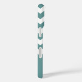 Coques Case-Mate iPhone aquarius chevron blanc sur bleu (Verso / Droite)