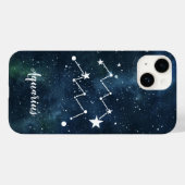 Coques Case-Mate iPhone Aquarius | Constellation astrologique des signes z (Verso (horizontal))