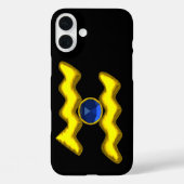 COQUES Case-Mate iPhone AQUARIUS /GOLD ZODIAC BIJOU D'ANNIVERSAIRE (Verso)