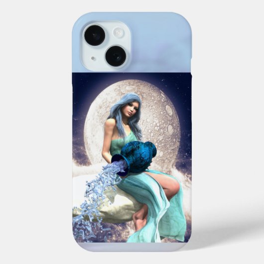 Coques Case-Mate iPhone Aquarius - Une femme qui verse de l'eau d'un Jug (Verso)